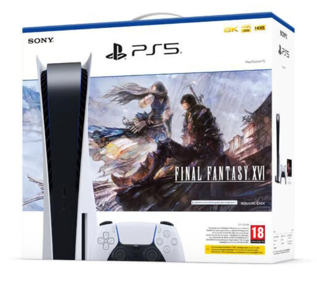 Pack Console PS5 Standard + Final Fantasy XVI (Code de téléchargement)